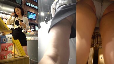 商城偷窥漂亮小姐姐 短发美女骚丁卡着大屁屁好性感